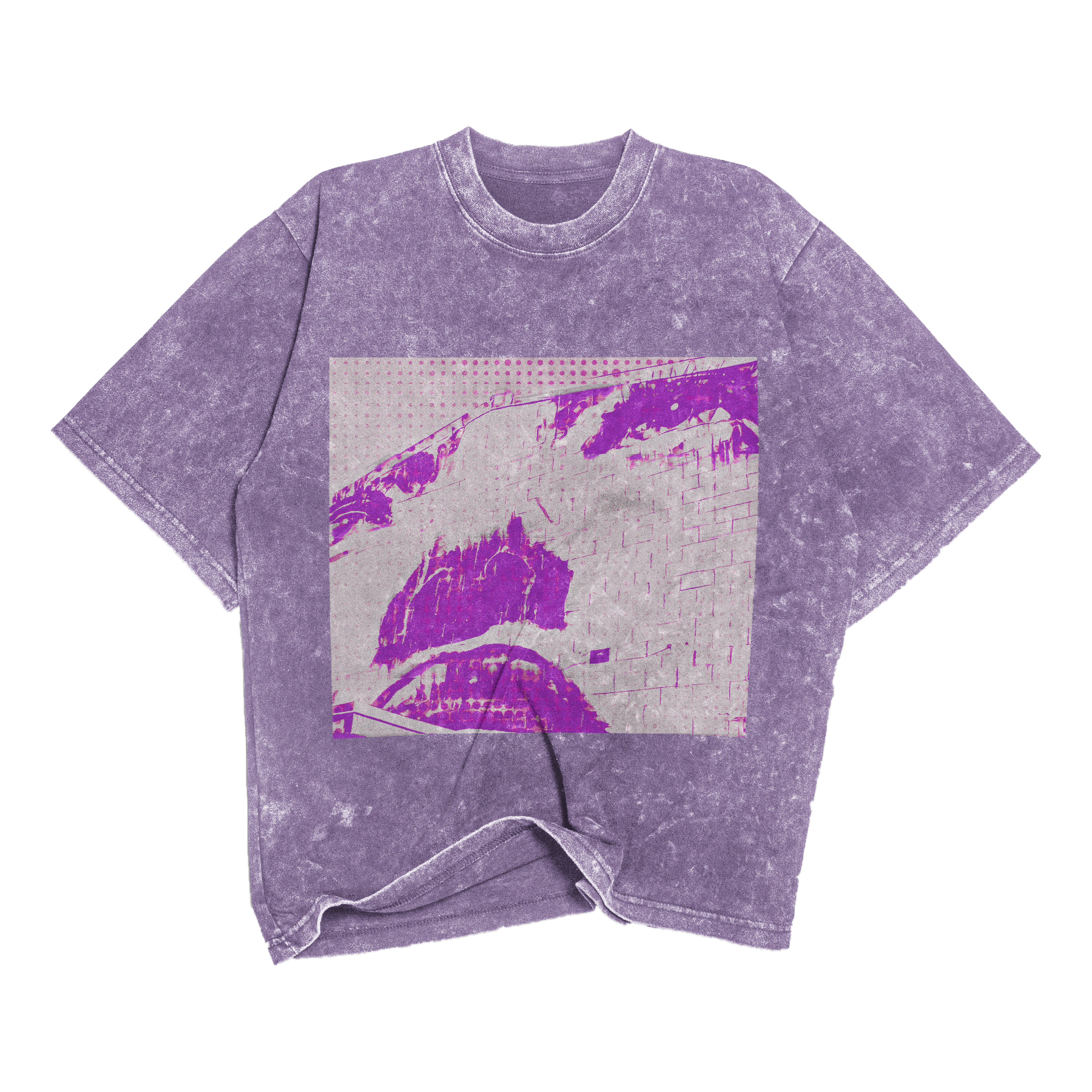 Graffiti Print Tee (Purple)